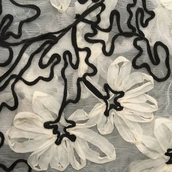 MEADOW RUE Sheer Floral Top 'Cherry Blossom' Anthropologie *Beautiful* - Picture 2 of 7